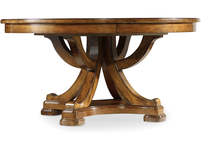 Hooker Furniture Casual Dining Tynecastle Round Pedestal Dining Table with One 18'' Leaf 5323-75206 at Norwood Furniture