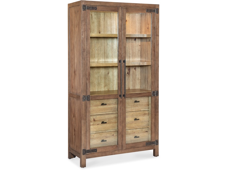 Hooker Furniture Casual Dining Vineyard Row Display Cabinet 6952-75906-85 at Norwood Furniture
