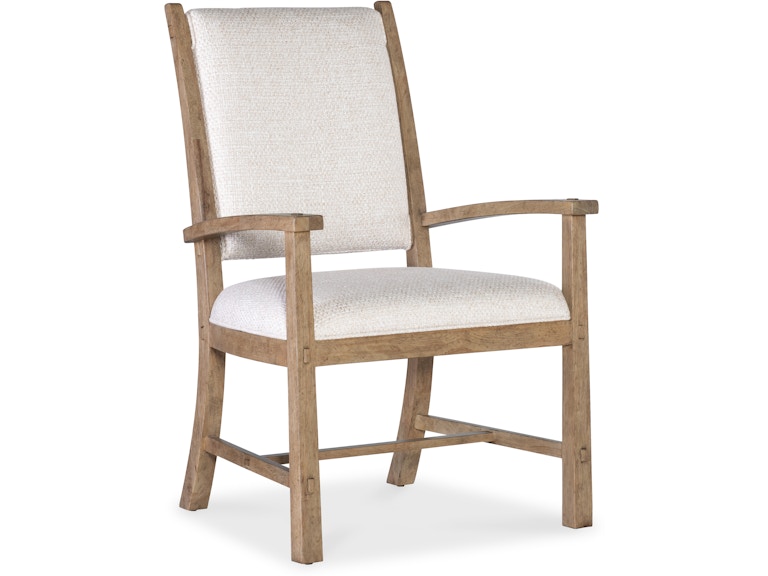 Hooker Furniture Casual Dining Vineyard Row Post Back Upholstered Arm Chair-2 per ctn/price ea 6952-75400-80 at Norwood Furniture