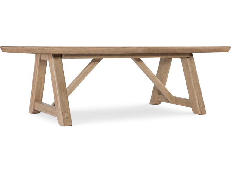 Hooker Furniture Casual Dining Vineyard Row Rectangle Dining Table with Two 20-inch Leaves 6952-75217-80 at Norwood Furniture