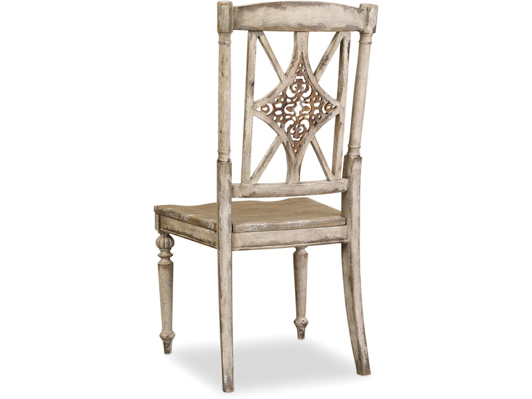 Hooker Furniture Chatelet Fretback Side Chair - 2 per carton/price ea 5351-75310 at Norwood Furniture