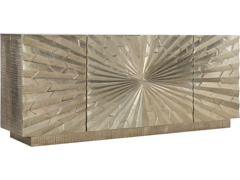 Hooker Furniture Home Entertainment Big Bang 78in Entertainment Console 5667-55478-SLV at Norwood Furniture