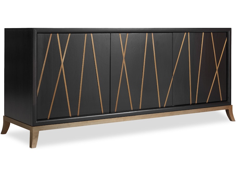 Hooker Furniture Home Entertainment Entertainment Console 64in 5518-55464-BLK At Norwood Furniture
