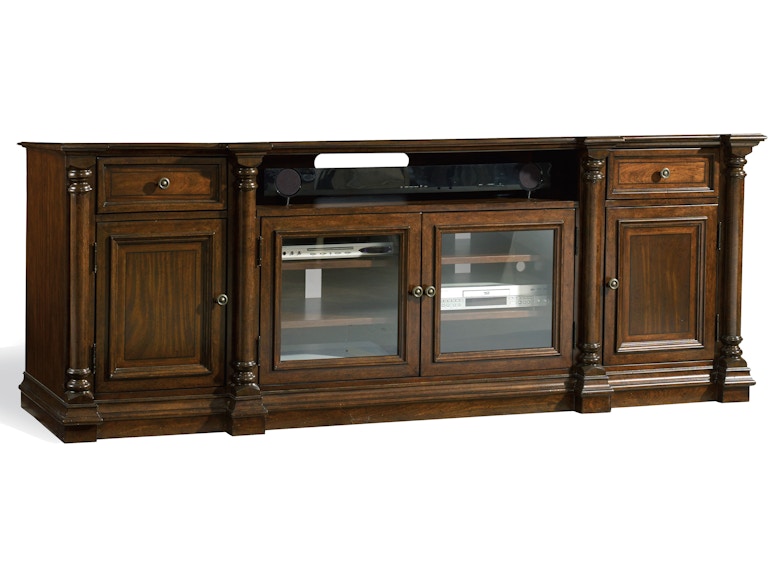 Hooker Furniture Home Entertainment Leesburg Entertainment Console 5381-55484 At Norwood Furniture