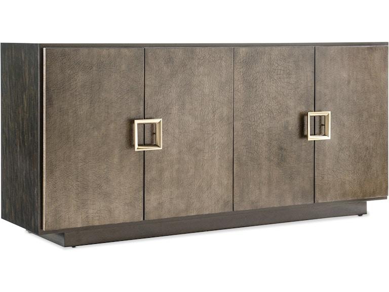 Hooker Furniture Home Entertainment Melange Asher Four Door Entertainment Credenza 628-55055-89 at Norwood Furniture