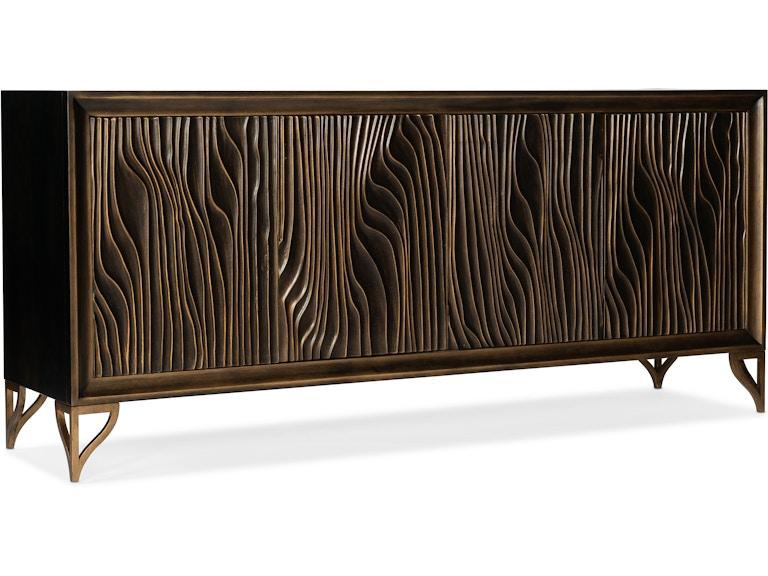 Hooker Furniture Home Entertainment Melange Mountgomery Four Door Credenza 628-55005-87 At Norwood Furniture