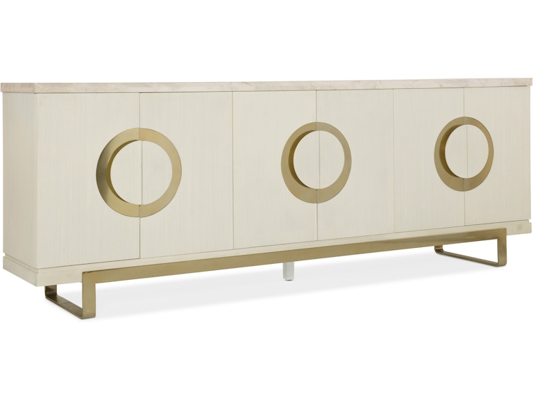 Hooker Furniture Home Entertainment Melange Noelle Credenza 638-55021-WH at Norwood Furniture