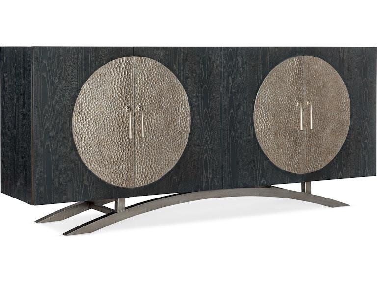 Hooker Furniture Home Entertainment Melange Nolita Four Door Entertainment Console 628-55034-98 at Norwood Furniture