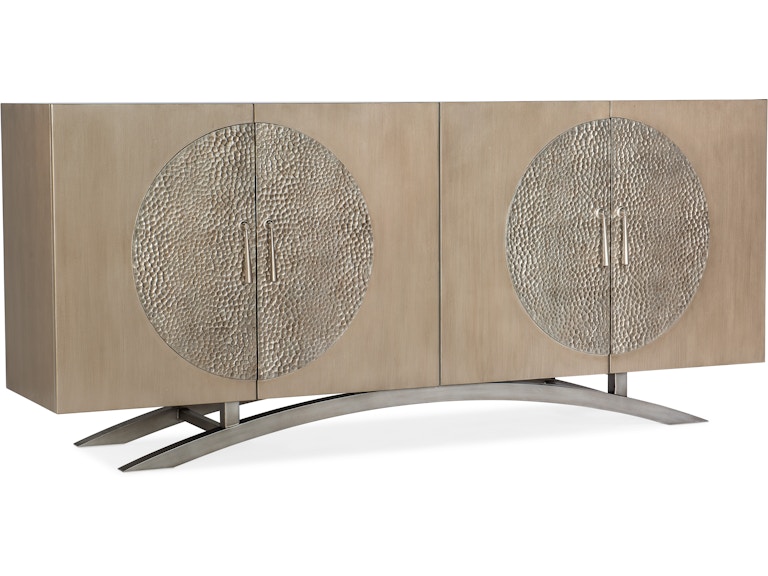 Hooker Furniture Home Entertainment Melange Nolita Four Door Entertainment Console 628-55034-15 at Norwood Furniture