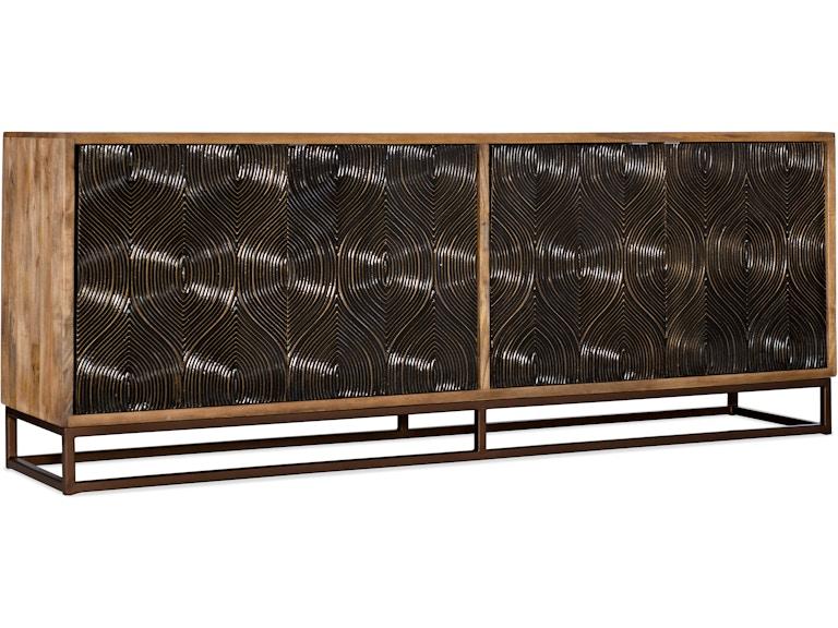 Hooker Furniture Home Entertainment Swirl Door Entertainment Console 6344-55486-89 at Norwood Furniture