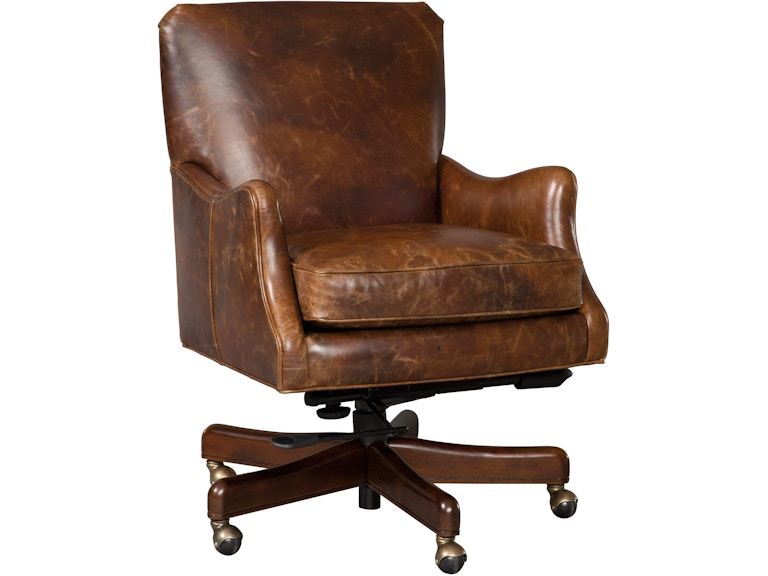Hooker Furniture Home Office Barker Executive Swivel Tilt Chair EC438-089 at Norwood Furniture