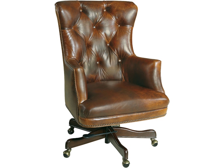 Hooker Furniture Home Office Bradley Executive Swivel Tilt Chair EC436-087 at Norwood Furniture
