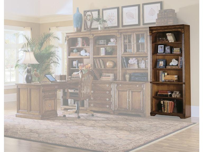 Hooker Furniture Home Office Brookhaven Tall Bookcase 281-10-422 At Norwood Furniture