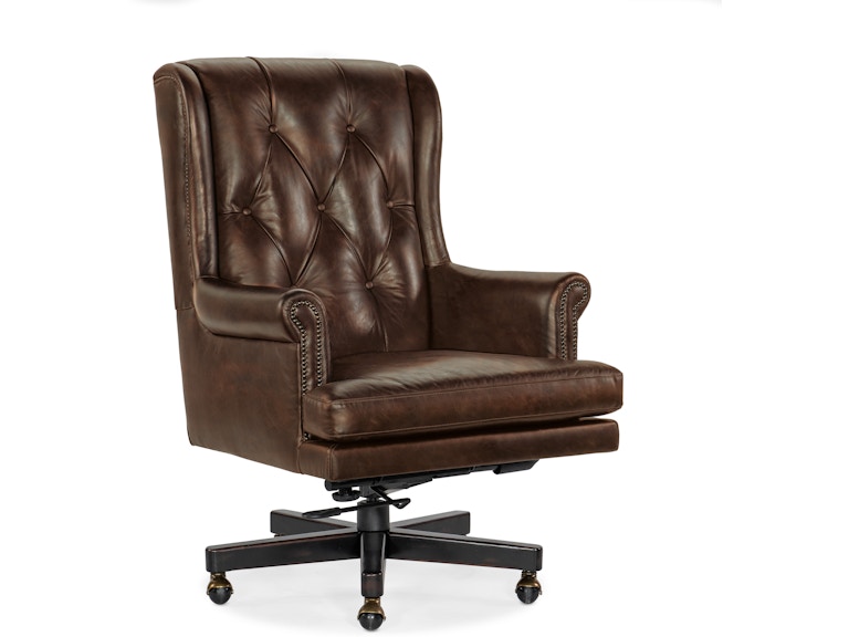Hooker Furniture Home Office Charleston Executive Swivel Tilt Chair EC110-088 at Norwood Furniture