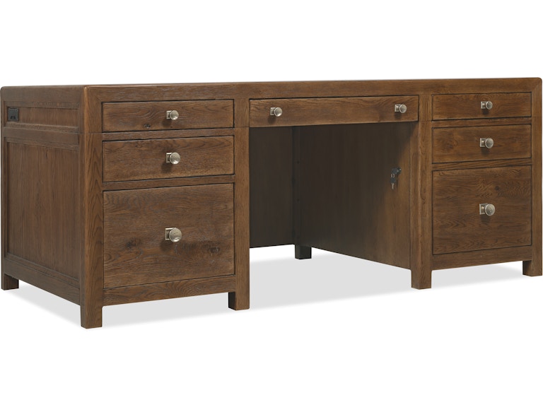 Hooker Furniture Home Office Driftwood Executive Desk 6820-10462-85 at Norwood Furniture
