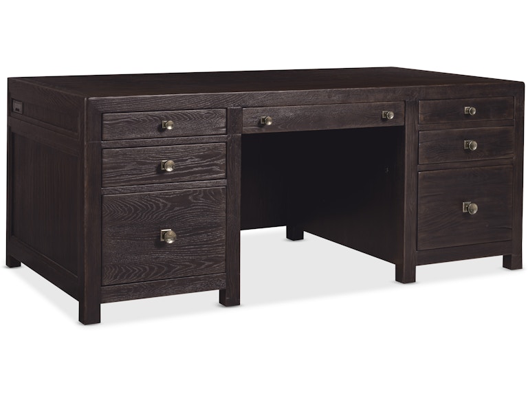 Hooker Furniture Home Office Driftwood Executive Desk 6820-10462-99 at Norwood Furniture