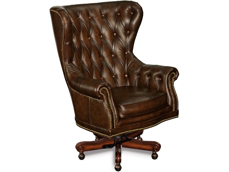 Hooker Furniture Home Office Erin Executive Swivel Tilt Chair EC362-201 at Norwood Furniture