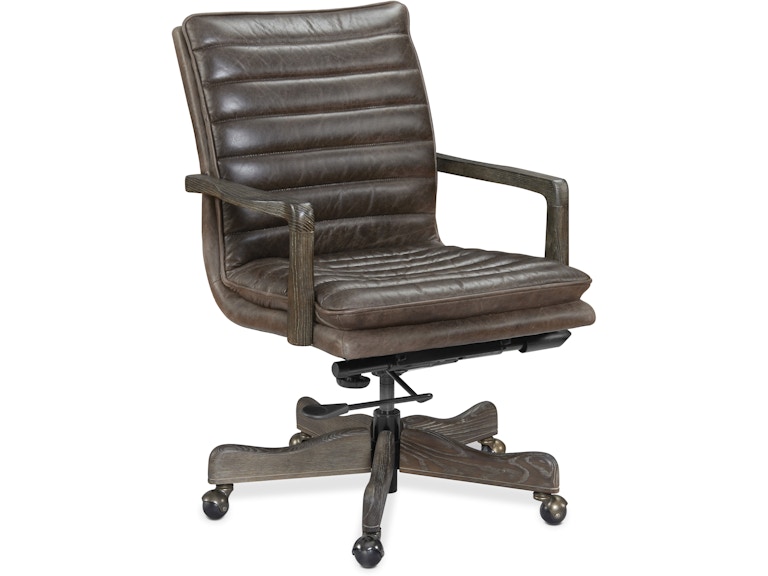 Hooker Furniture Home Office Langston Executive Swivel Tilt Chair EC574-097 at Norwood Furniture