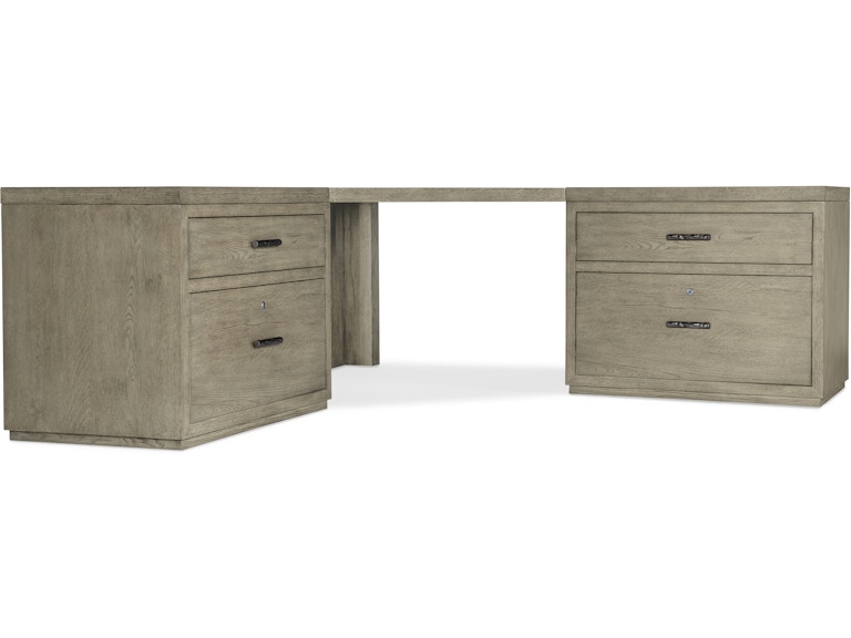Hooker Furniture Home Office Linville Falls Corner Combo-2-36in Tops-2 Lateral Files 6150-10938-85 at Norwood Furniture