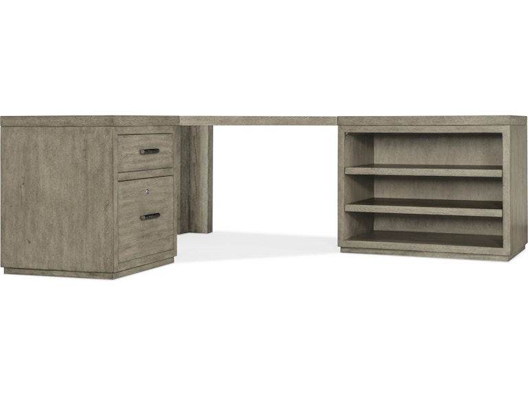 Hooker Furniture Home Office Linville Falls Corner Combo 24in-36in Tops-Open and Small File 6150-10933-85 at Norwood Furniture
