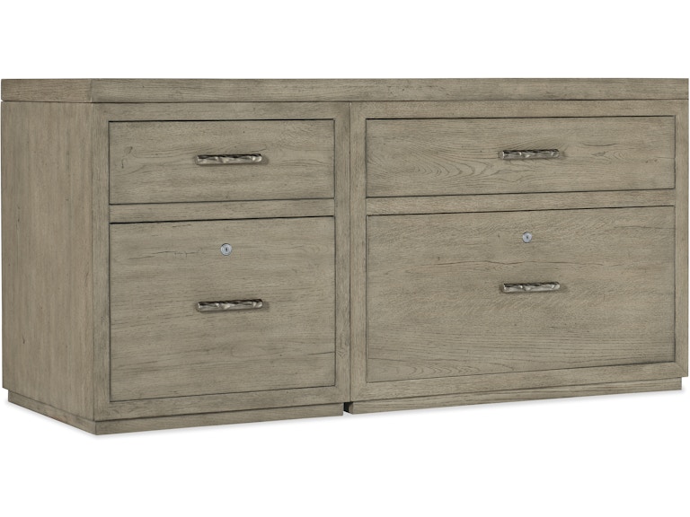 Hooker Furniture Home Office Linville Falls Credenza - 60in Top-Small File And Lateral File 6150-10950-85 At Norwood Furniture
