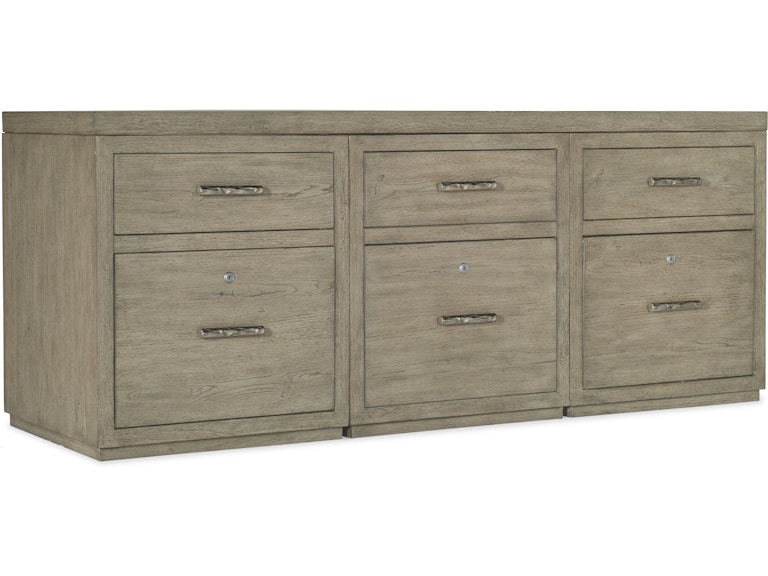 Hooker Furniture Home Office Linville Falls Credenza - 72in Top-3 Small Files 6150-10905-85 at Norwood Furniture