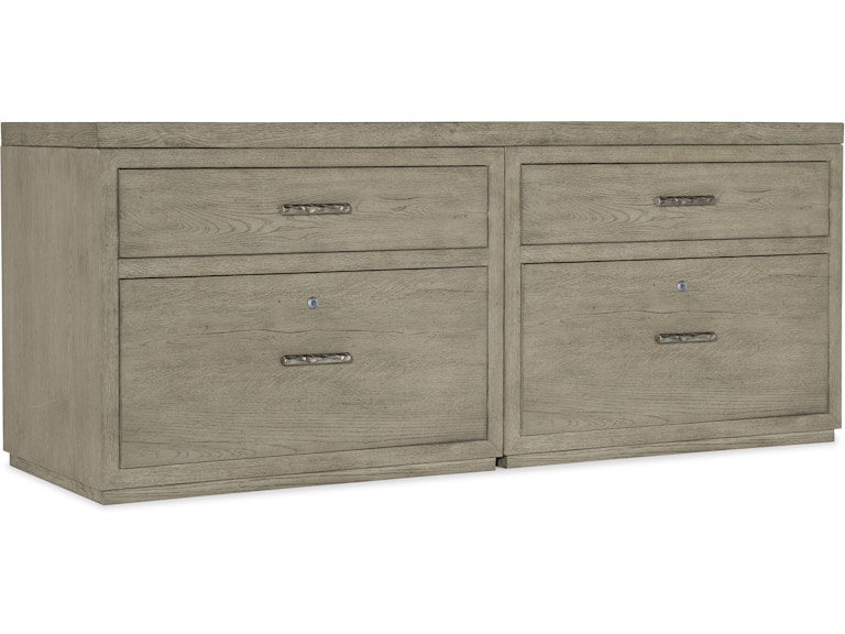 Hooker Furniture Home Office Linville Falls Credenza - 72in Top-2 Lateral Files 6150-10910-85 at Norwood Furniture