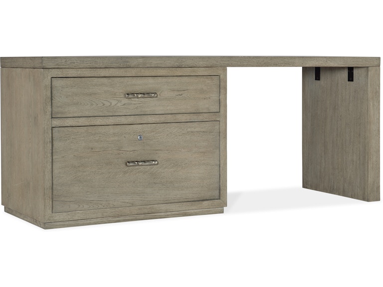 Hooker Furniture Home Office Linville Falls Desk - 72in Top-Lateral File and Leg 6150-10908-85 at Norwood Furniture