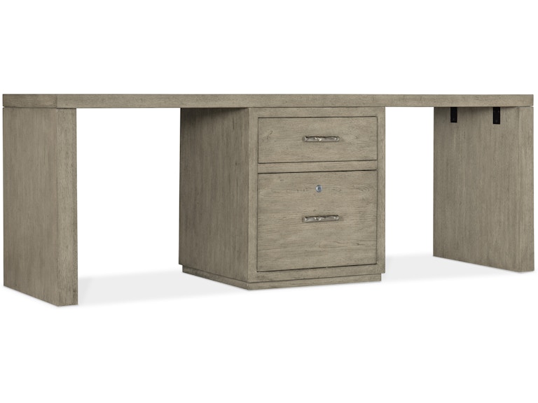 Hooker Furniture Home Office Linville Falls Desk - 84in Top-Small File and 2 Legs 6150-10914-85 at Norwood Furniture