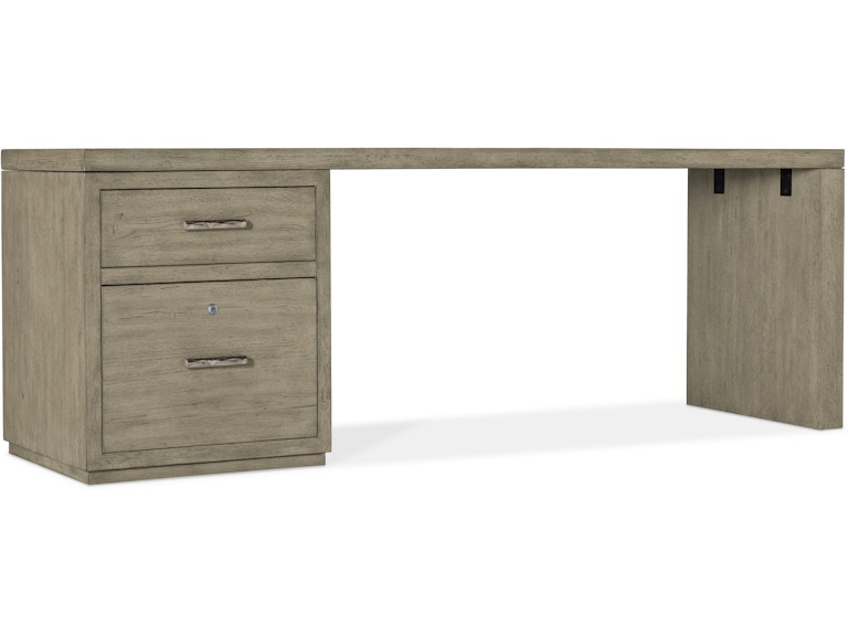 Hooker Furniture Home Office Linville Falls Desk - 84in Top-Small File and Leg 6150-10915-85 at Norwood Furniture