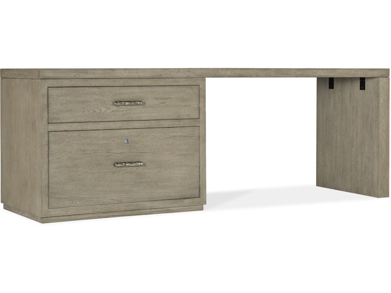 Hooker Furniture Home Office Linville Falls Desk - 84in Top-Lateral File and Leg 6150-10917-85 at Norwood Furniture