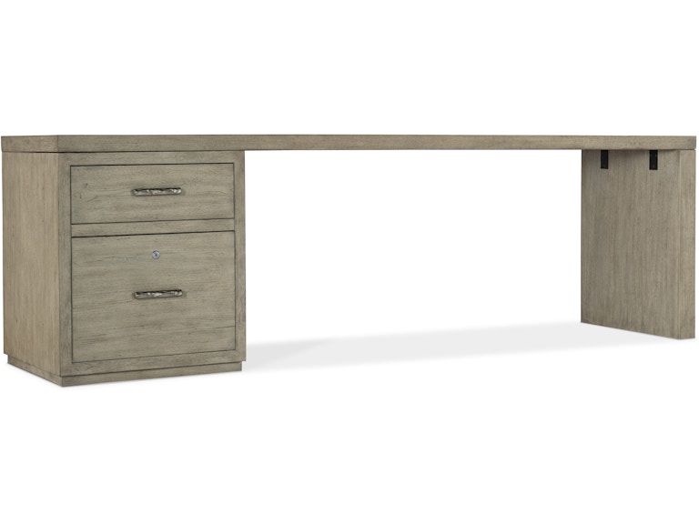 Hooker Furniture Home Office Linville Falls Desk - 96in Top-Small File and 1 Leg 6150-10946-85 at Norwood Furniture