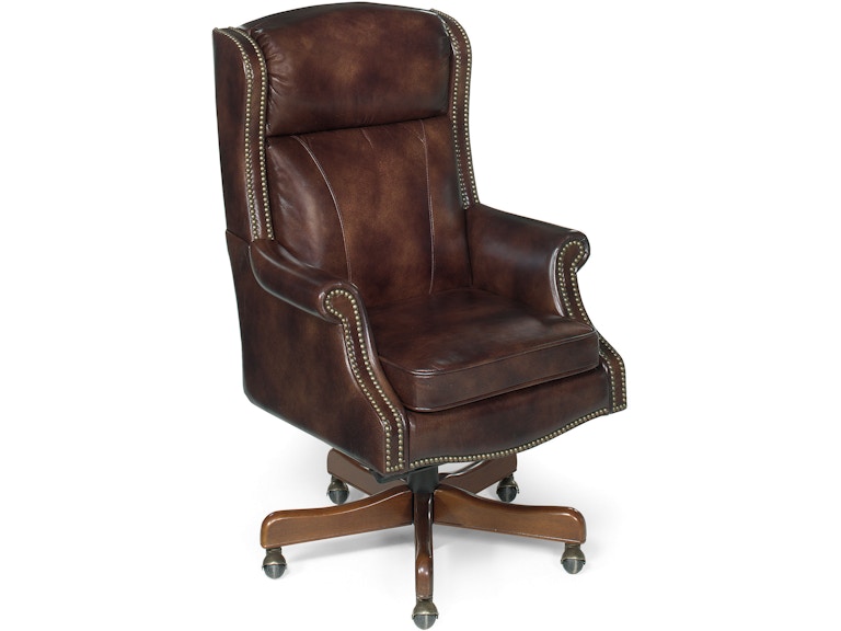 Hooker Furniture Home Office Merlin Executive Swivel Tilt Chair EC216 at Norwood Furniture