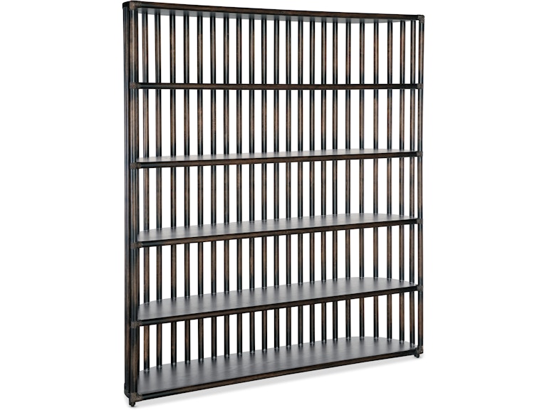 Hooker Furniture Home Office Retreat Slatted Bookcase 6950-10446-99 at Norwood Furniture
