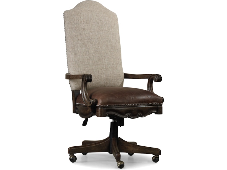 Hooker Furniture Home Office Rhapsody Tilt Swivel Chair 5070-30220 at Norwood Furniture