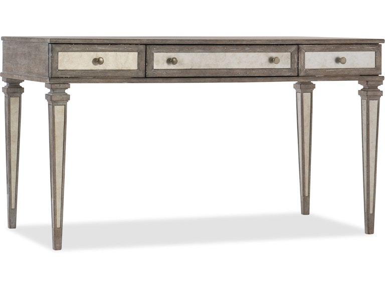 Hooker Furniture Home Office Rustic Glam Leg Desk 1641-10458-LTWD at Norwood Furniture