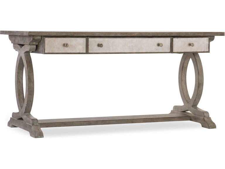 Hooker Furniture Home Office Rustic Glam Trestle Desk 1641-10459-LTWD at Norwood Furniture