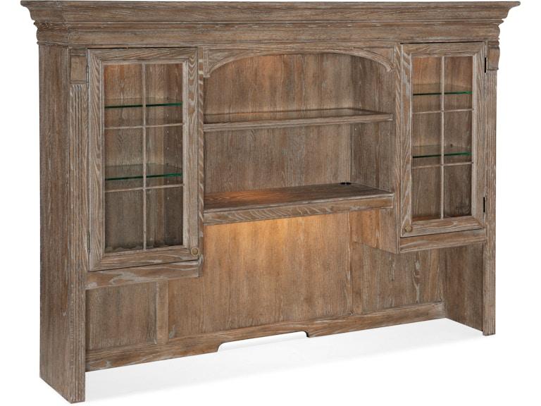 Hooker Furniture Home Office Sutter Credenza Hutch 5981-10467-80 at Norwood Furniture