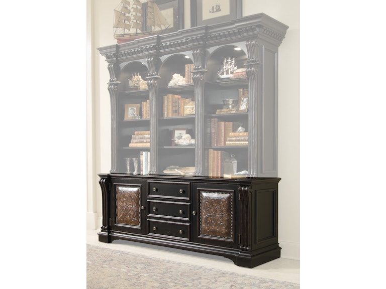 Hooker Furniture Home Office Telluride Bookcase Base 370-10-265 at Norwood Furniture
