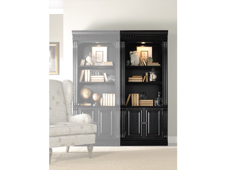 Hooker Furniture Home Office Telluride Bunching Bookcase (w/doors) 370-10-446 At Norwood Furniture