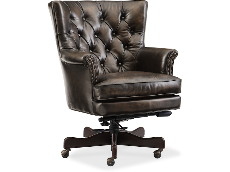 Hooker Furniture Home Office Theodore Executive Swivel Tilt Chair EC594-088 at Norwood Furniture