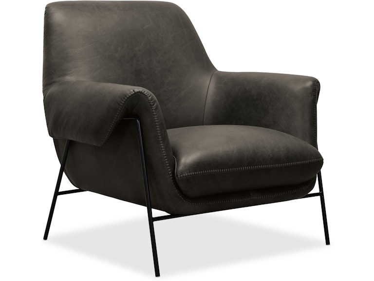 Hooker Furniture Living Room Ambroise Metal Frame Club Chair CC317-096 at Norwood Furniture
