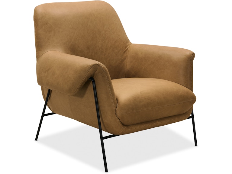 Hooker Furniture Living Room Ambroise Metal Frame Club Chair CC317-086 at Norwood Furniture