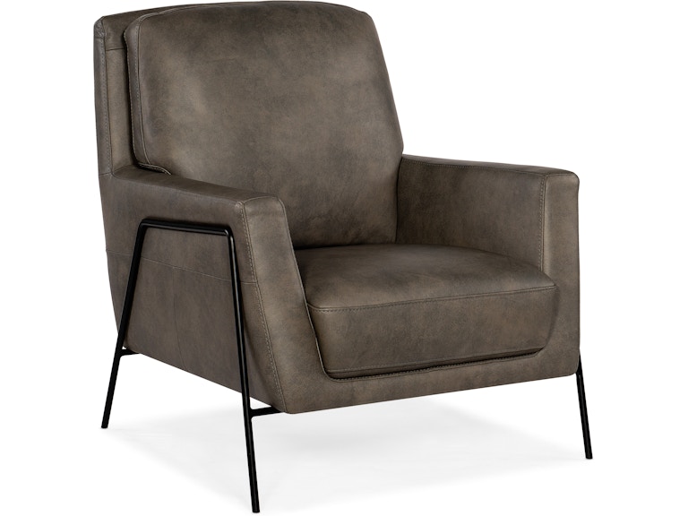 Hooker Furniture Living Room Amette Metal Frame Club Chair CC452-093 at Norwood Furniture