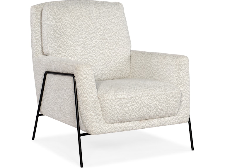 Hooker Furniture Living Room Amette Metal Frame Club Chair CC452-401 at Norwood Furniture