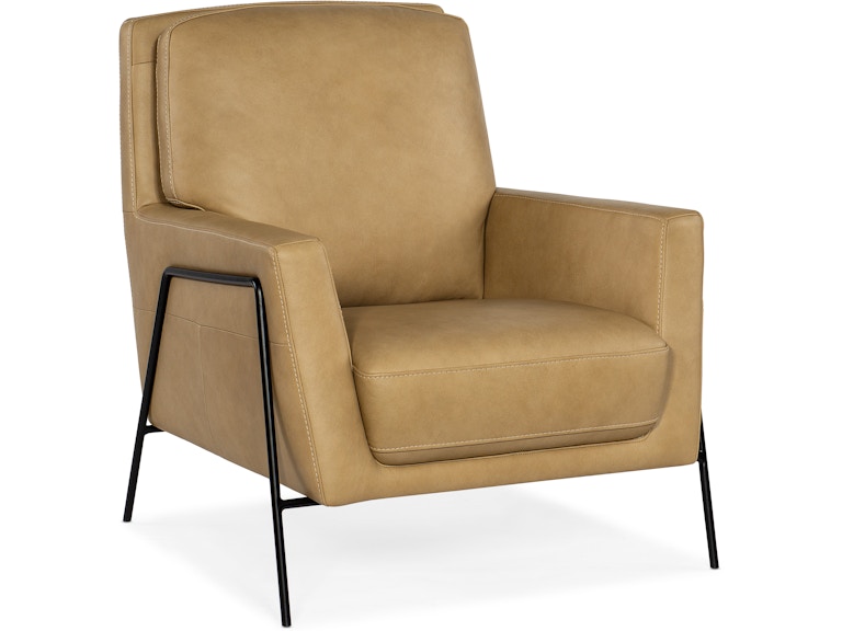 Hooker Furniture Living Room Amette Metal Frame Club Chair CC452-009 at Norwood Furniture