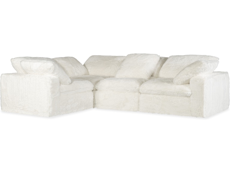 Hooker Furniture Living Room Barefoot 4-Seat Sectional SS410-4PC-410 at Norwood Furniture