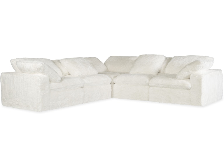 Hooker Furniture Living Room Barefoot 5-Seat Sectional SS410-5PC-410 at Norwood Furniture