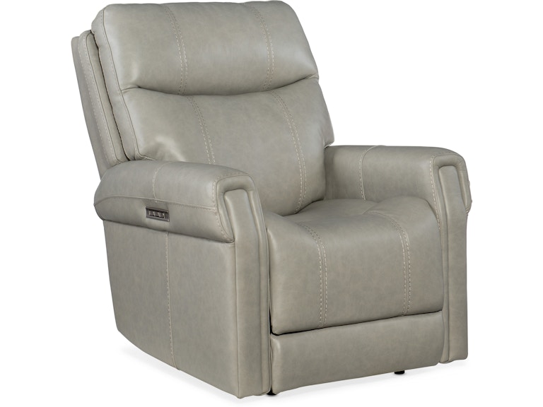 Hooker Furniture Living Room Carroll Power Recliner with Power Headrest and Lumbar RC603-PHZL-091 at Norwood Furniture