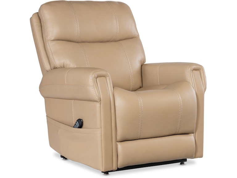 Hooker Furniture Living Room Carroll Power Recliner with Power Headrest Lumbar & Lift RC603-PHLL4-082 at Norwood Furniture